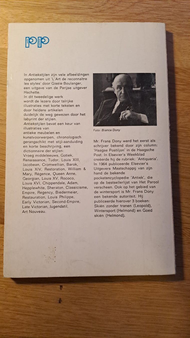 Libri: Antiekstijlen - Mr. Frans Dony – Usato da Rieden AG venduto da Werkstattlaedeli 1