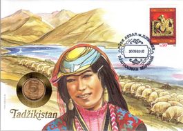 MÜNZBRIEF TADSCHIKISTAN 1992 ERHALT SIEHE SCAN