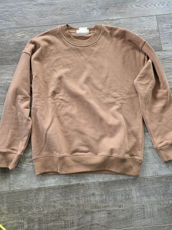 H&M Blank Staples Sweatshirt M Tobacco/Taupe