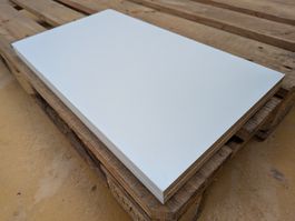Spanplatte weiss beschichtet 16 mm, Rest 51,8 x 29,5 cm