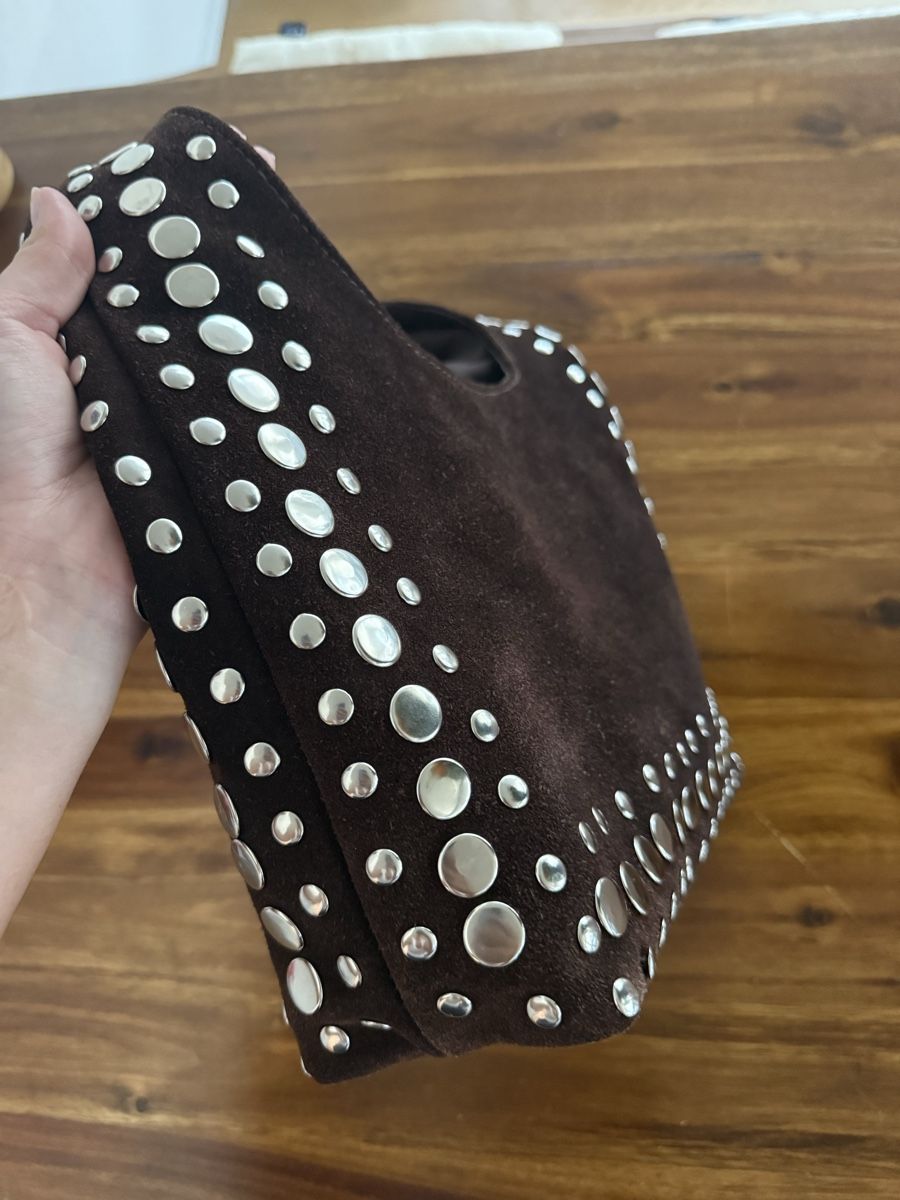 Taschen für Damen: Braune Wildleder Schultertasche – Neu (gemäss Beschreibung) aus Bottmingen von Itsclaire 2