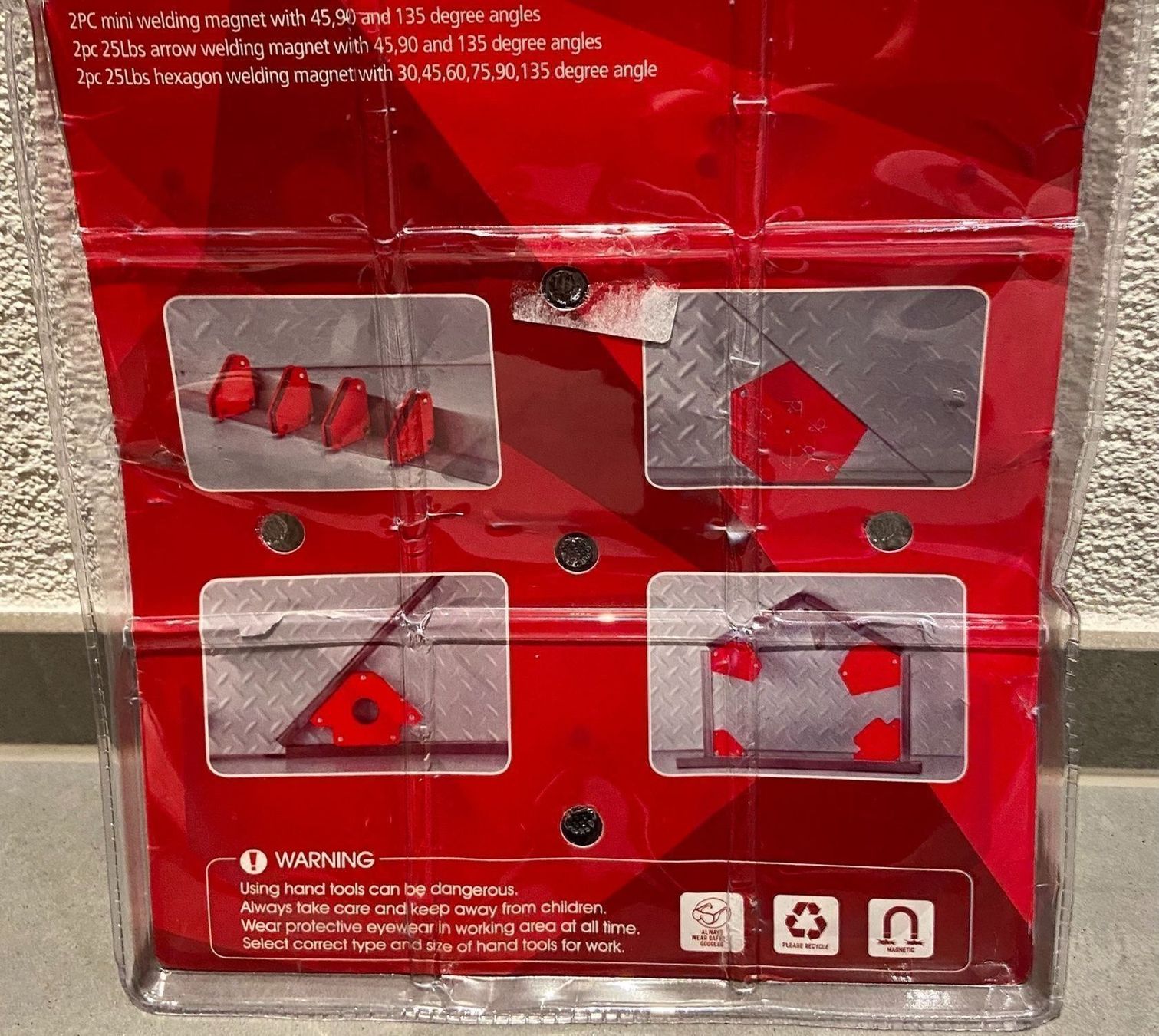Calamite: Schweissmagnet 6 Pcs.Rot SET RED / NEU!! MAGNETE ! – Nuovo e nell'imballaggio originale da Seon venduto da Aaargauer01 1