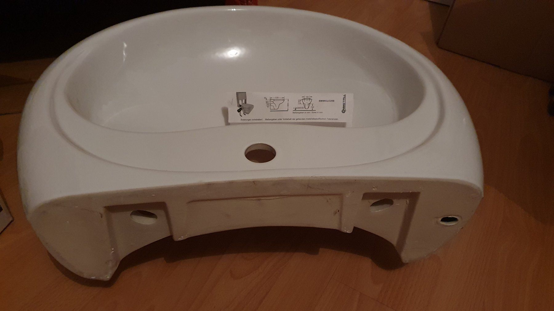 Lavabi & lavandini: Neu Lavabo 60 cm weiss – Nuovo e nell'imballaggio originale da Winterthur venduto da Ywan1 4