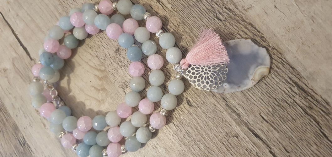 Catenine: Edelsteinkette mit Achat Scheibe – Usato da Dänikon ZH venduto da Plaetschernderbach