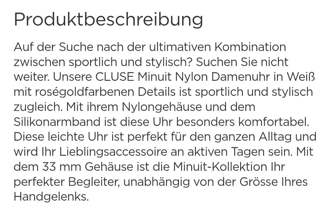 Cluse Orologi: CLUSE Minuit Nylon Damenuhr – Usato da Niederhelfenschwil venduto da usa001 4