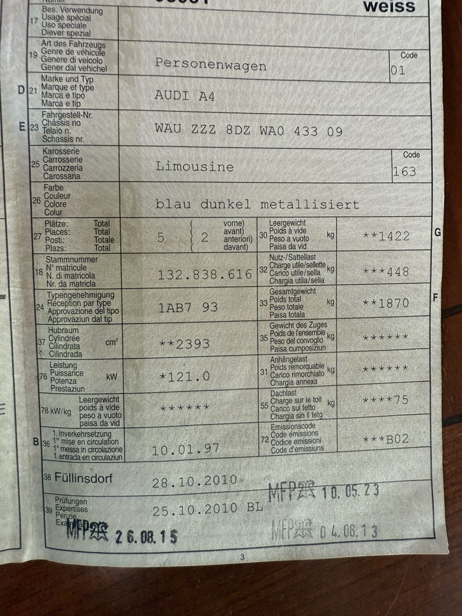 Audi Automobili: Audi A4 Automat – Usato da Bretzwil venduto da angel094 8