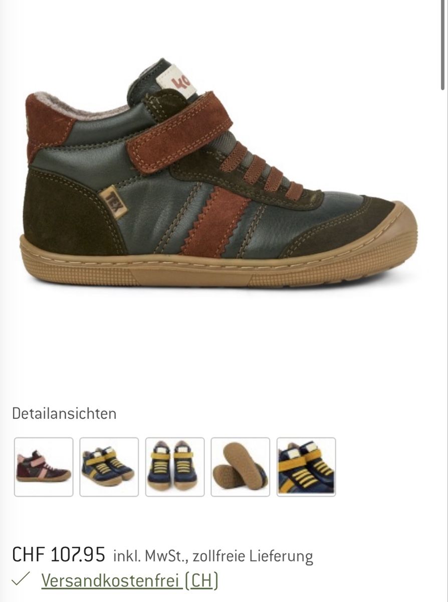 Schuhe für Jungen: Koel Barfussschuhe, Herbstmodell, Grösse 32 – Gebraucht aus Zürich von Thierrylebon 3