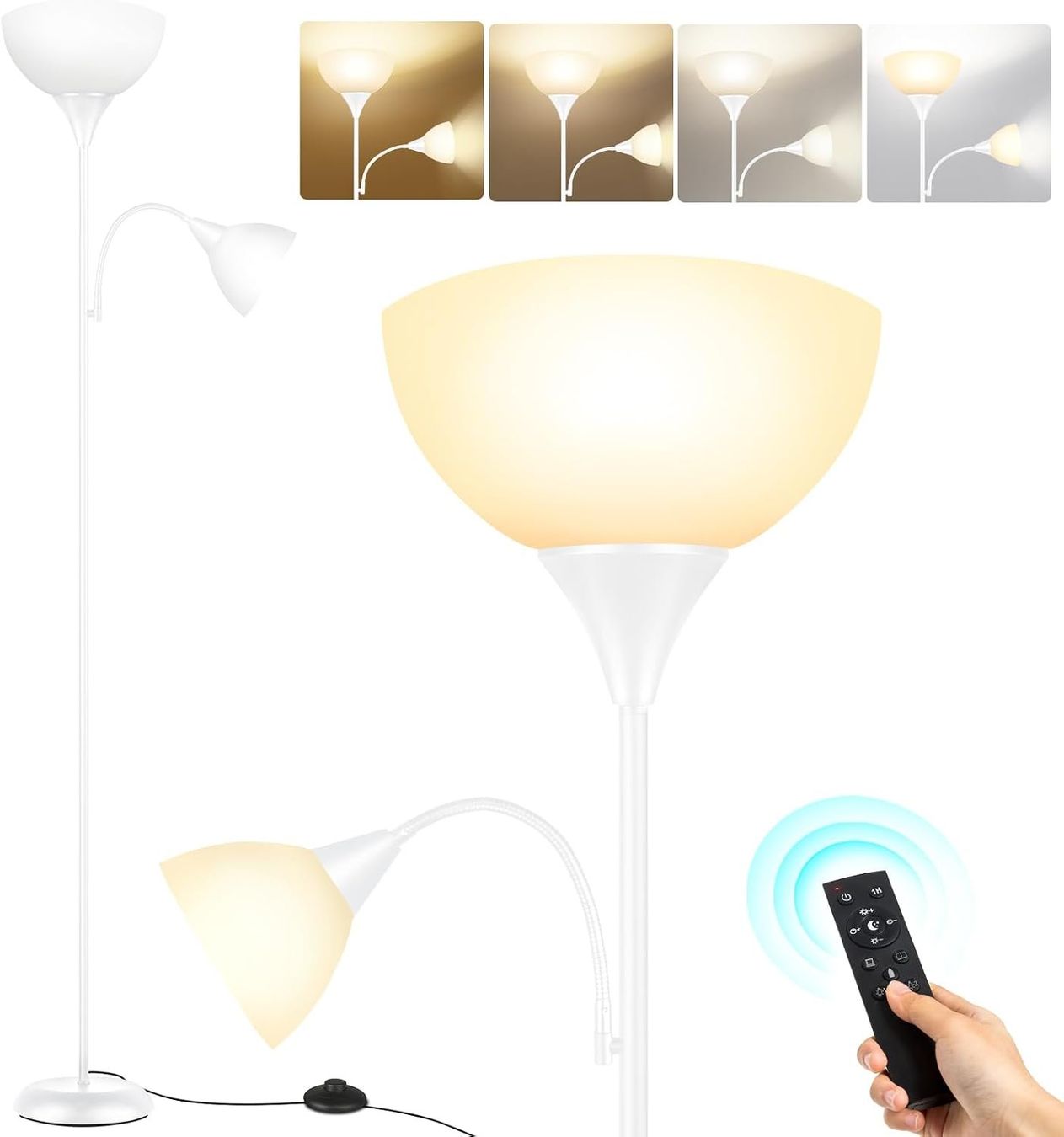 Lampen: Stehlampe mit Leselampe, LED Dimmbar – Gebraucht aus Glattpark(Opfikon) von Mrs.R0bins0n 3