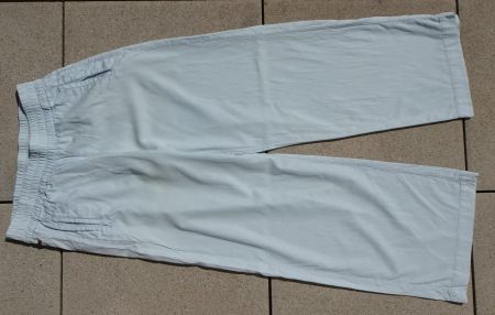 Hose MSCW Hellblau Gr L 40/42 Marlene weit Stoffhose Lyocell