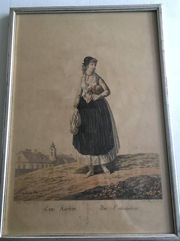 Incisioni: Stich einer Köchin/une Cuisinière – Usato da Aarburg venduto da lbe_xnl2