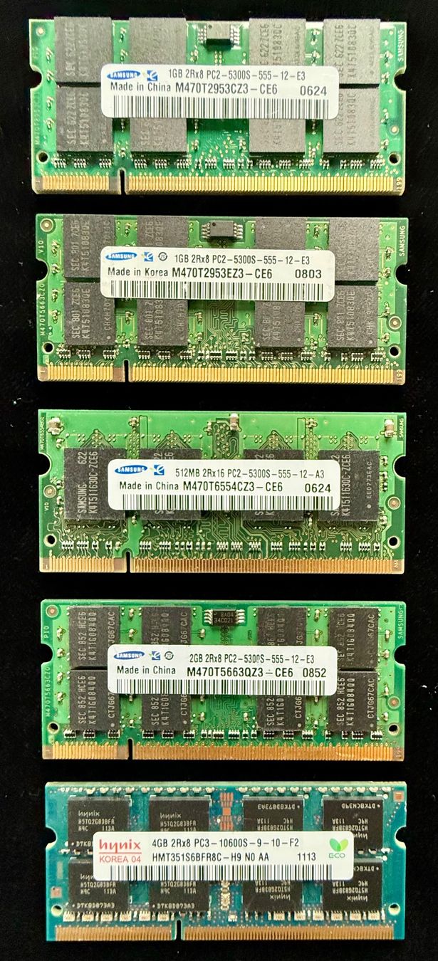 Samsung Memoria / RAM: Ram  5 Ramkarten 2Rx8 PC2/3 – Usato da Frauenfeld venduto da Hanswurst4
