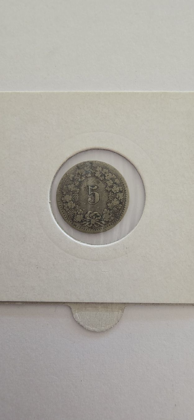 Alle Münzen: 5cts 1850 – Gebraucht aus Fribourg von yan_z5fr 1