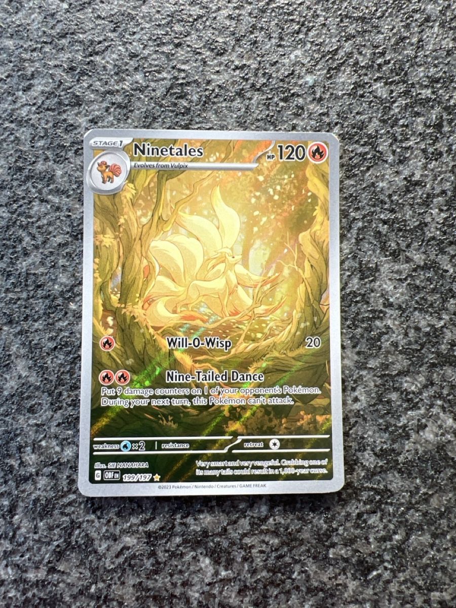 Pokémon Carte collezionabili: Vulnona/Ninetales OBF 199 – Usato da Brittnau venduto da CRU26