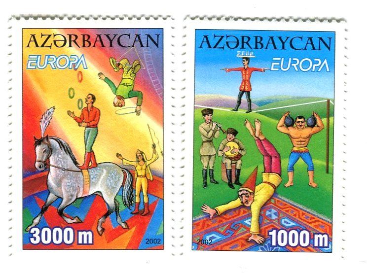 Alle Briefmarken: Briefmarken "Zirkus". Aserbaidschan. – Neu und originalverpackt aus Basel von Butsch5