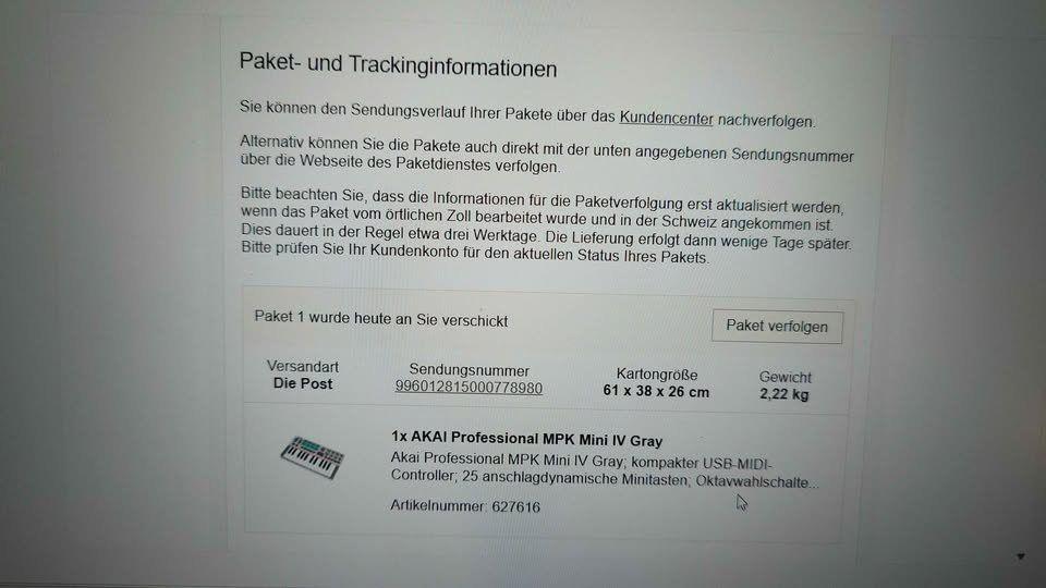 Sistema di controllo: AKAI MPK mini IV Compact Keyboard Controller neuwertig – Usato da Seltisberg venduto da car_7kwr 3