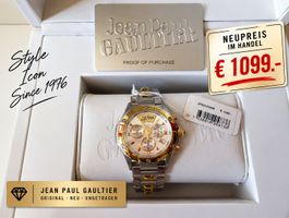 RAR Jean Paul Gaultier SWISS MADE Chrono NEU!!!