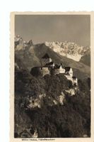 Schloss Vaduz Liechtenstein 1939, mit Stempel Schloss Vaduz