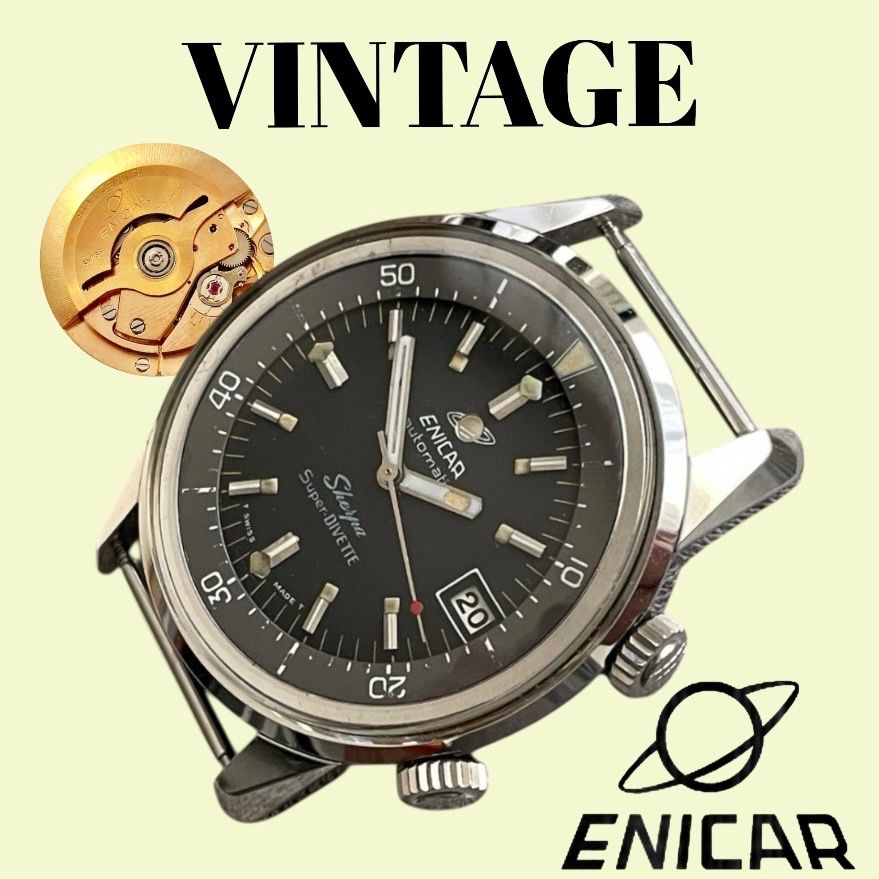 Enicar Orologi: Enicar Swiss Vintage Uhr – Usato da lyss venduto da Uhrenparadies