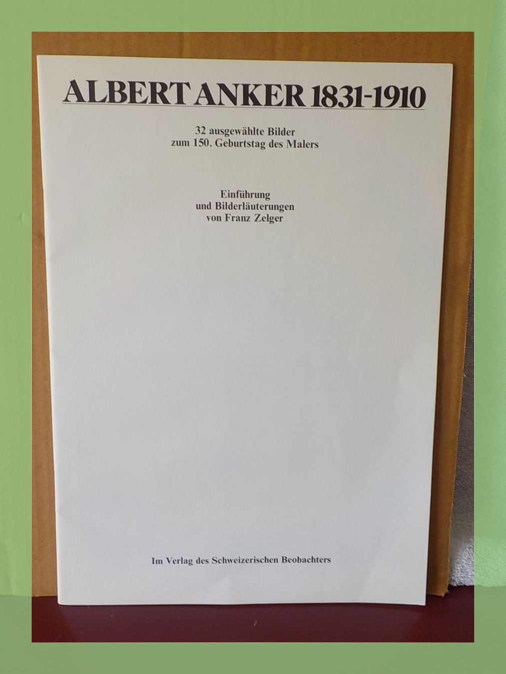 Ancore: Albert Anker 1831-1910 32 ausgewählte Bilder – Usato da Bülach venduto da Freieck
