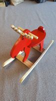 Schaukelstier rot Holz Kinder Spielzeug gebraucht