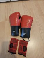 kinder Boxhandschuhe Domyos Junior 6 oz rot schwarz gebrauch