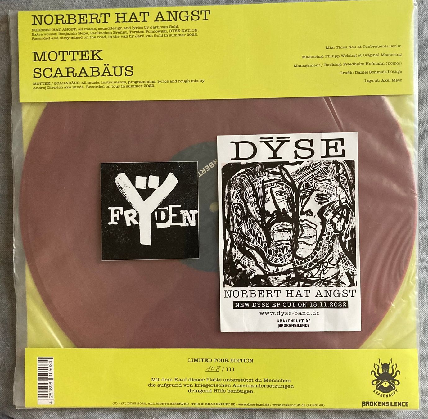 Schallplatten: Dÿse ‎– Norbert Hat Angst / EP – Neu (gemäss Beschreibung) aus Zürich von LustForLive 2