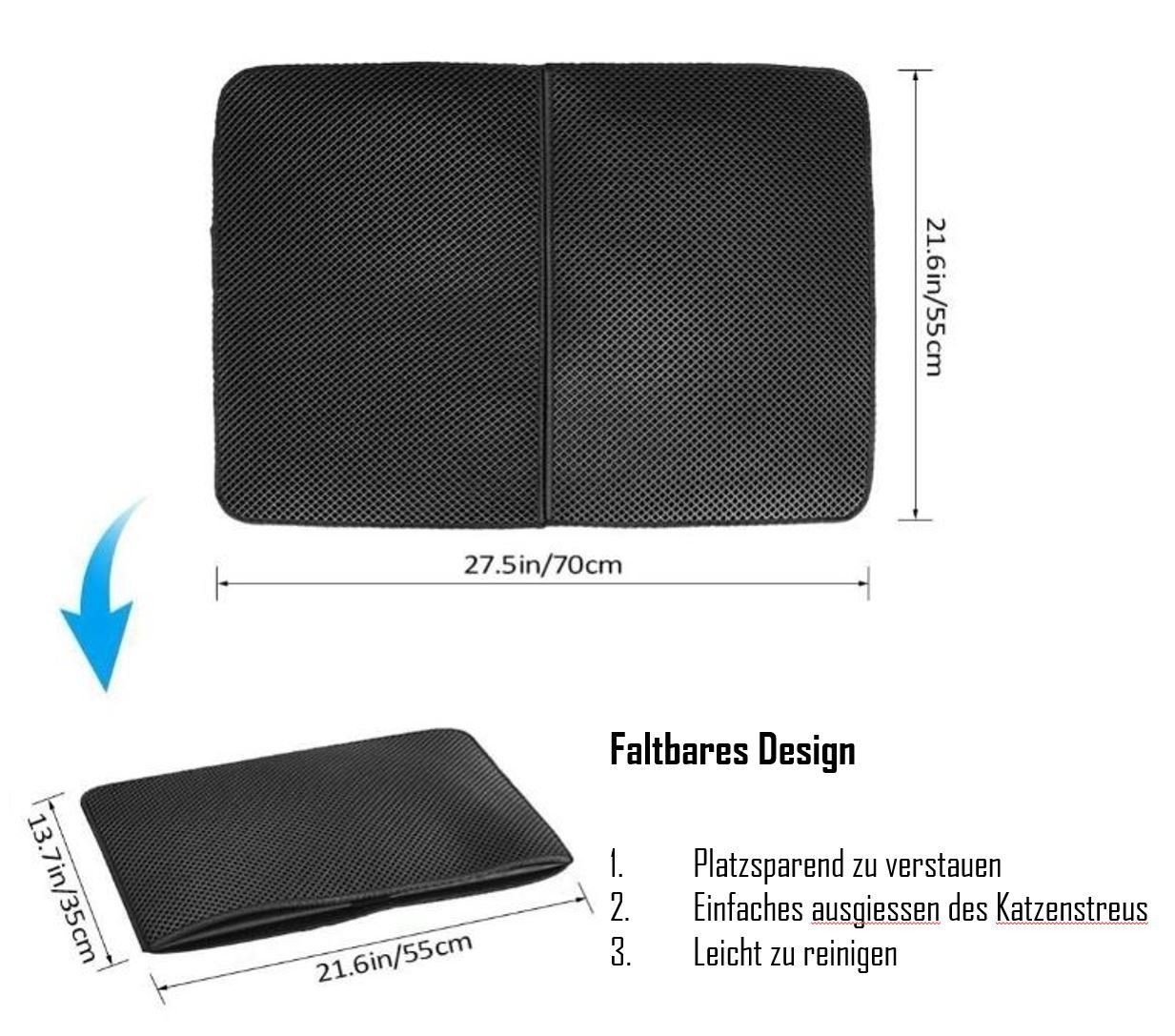 Tappetini fitness: Katzentoiletten Vorleger – Nuovo e nell'imballaggio originale da Meisterschwanden venduto da Codys-Shop