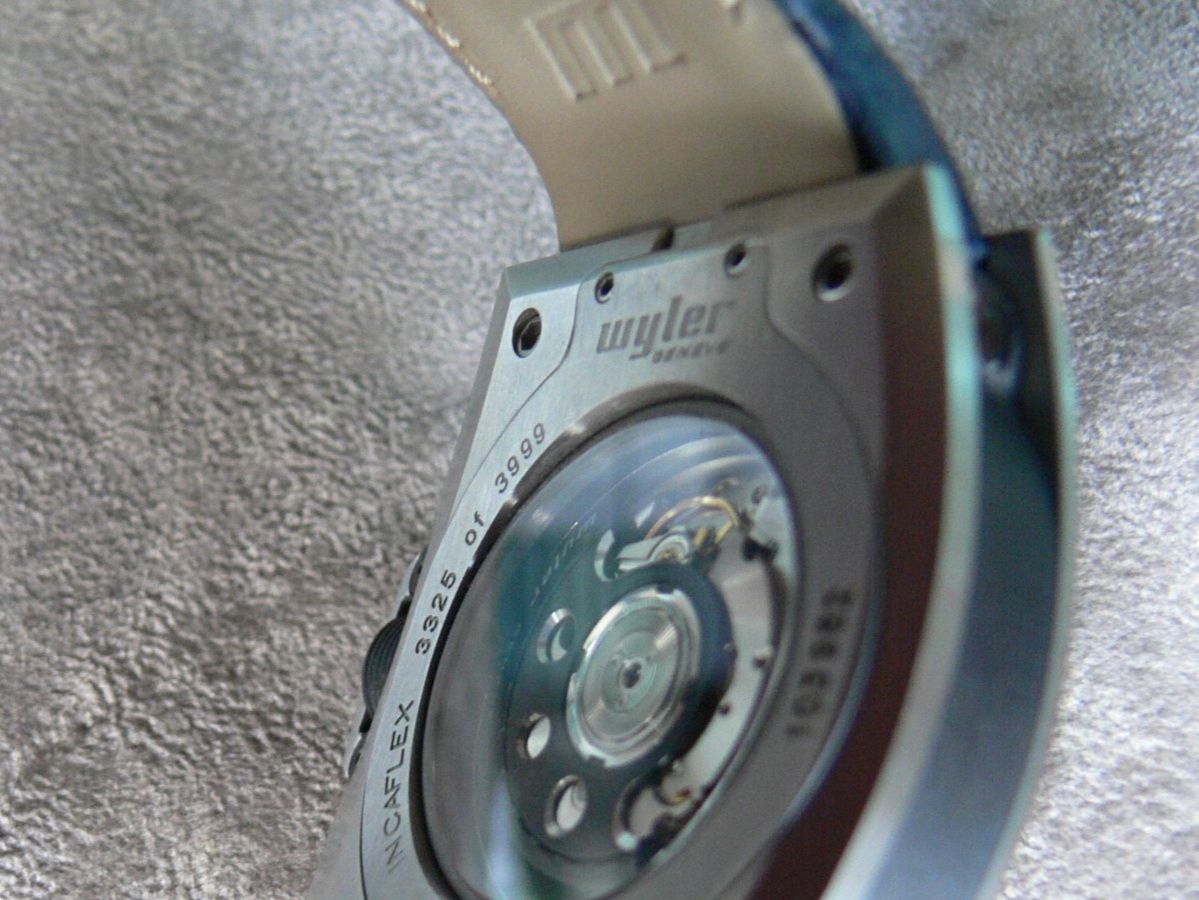 Wyler Orologi: Wyler Code R Automatic BLAU Chronograpph Kroko Code R 100.4 – Usato da Remigen venduto da Kelias 7