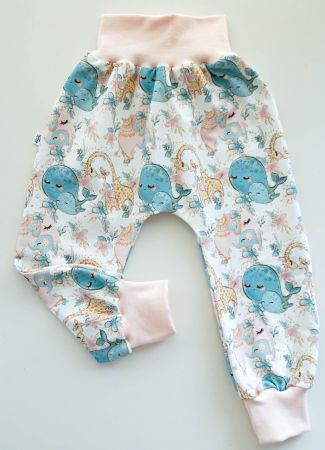 Sweat Pumphose mit Fantasy Tiere Gr.86/92 - NEU