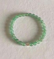 Edelstein Armband Aventurin, Silberherz, auf Mass