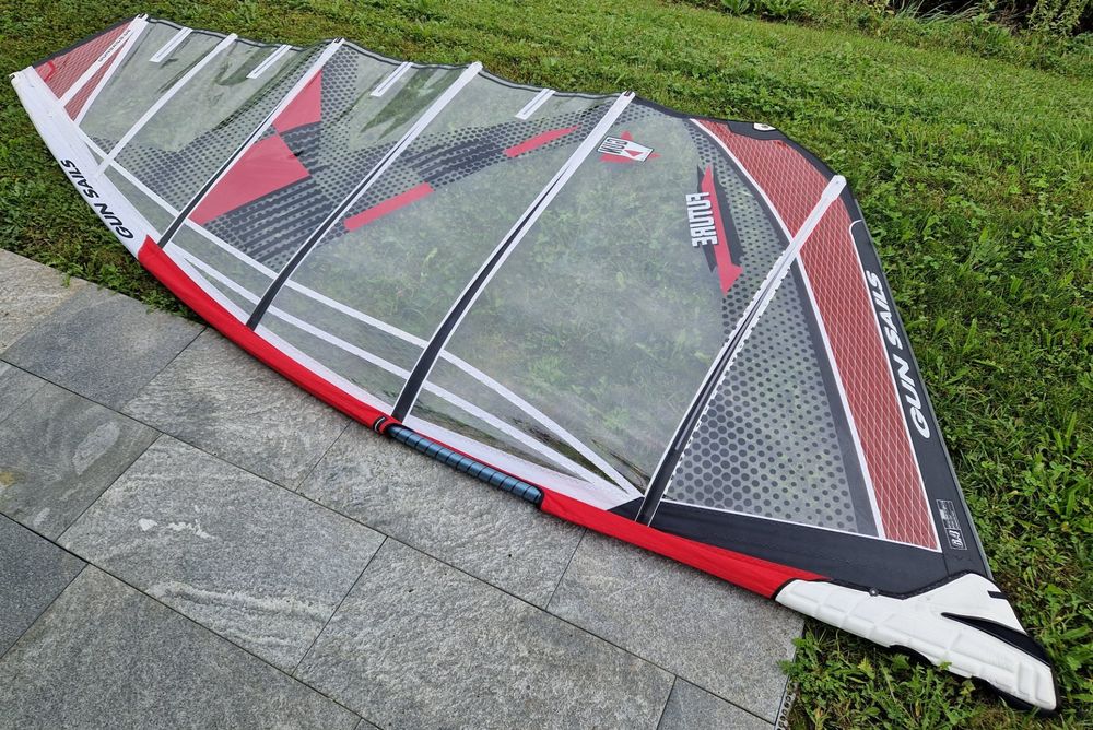 Windsurf-Segel GunSails 6.4 "Future" mit Mast u.Verlängerung (Gebraucht
