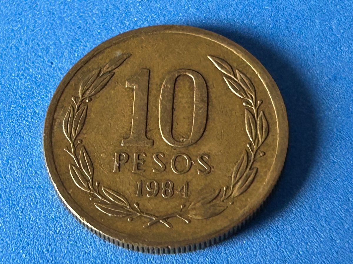Tutti le monete: Chile - 10 Pesos 1984 – Usato da Corcelles NE venduto da AJKader