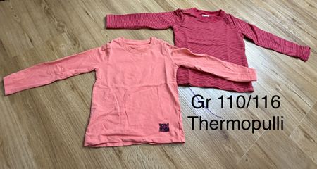 2er Set Thermopulli Gr 110/116 pink/rot Mädchen