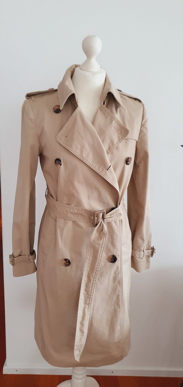 Mango Mäntel: Trenchcoat Mango Gr. 34 beige Baumwolle – Gebraucht aus Stansstad von InStyle8