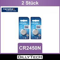 Renata CR2450N Lithium Knopfzellenbatterie - 2 Stk.