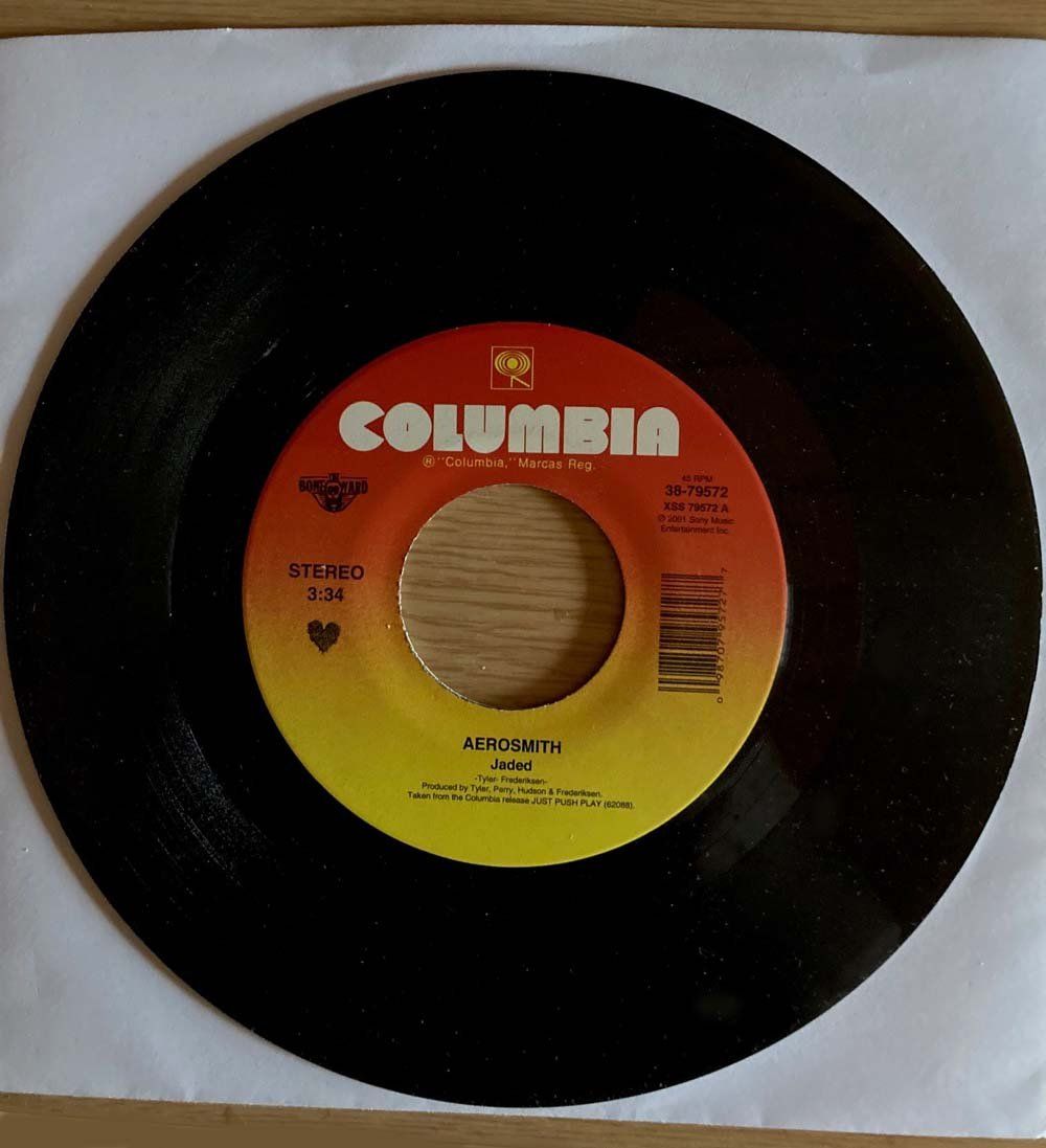 Dischi in vinile: AEROSMITH - JADED (7" VINYL) – Usato da Unterseen venduto da andromeda55