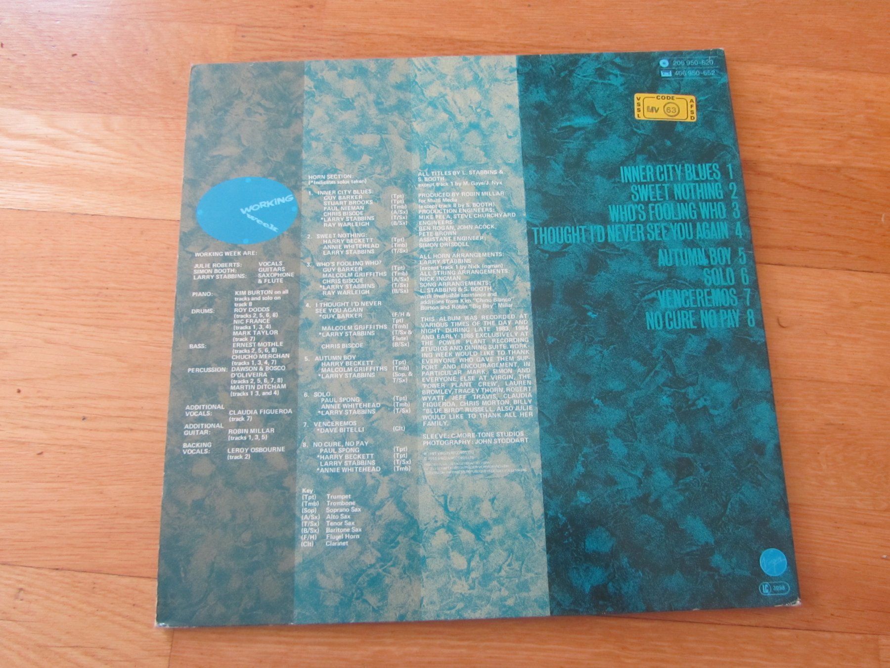 Dischi in vinile: WORKING WEEK - Working Nights / Contemporary & Acid - Jazz – Usato da Seengen venduto da mikelele 4