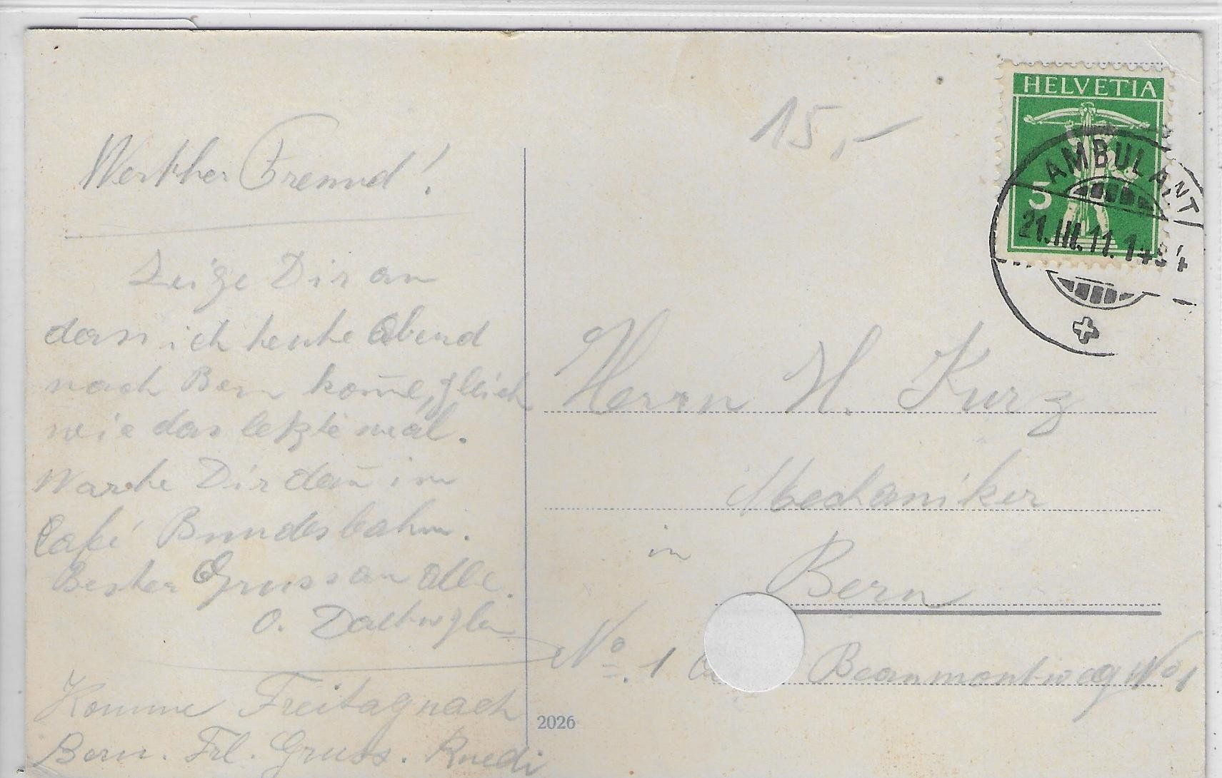 Cartoline postali: Biel Bienne - Pavillon - Litho – Usato da Ettingen venduto da Kartenplanet 1