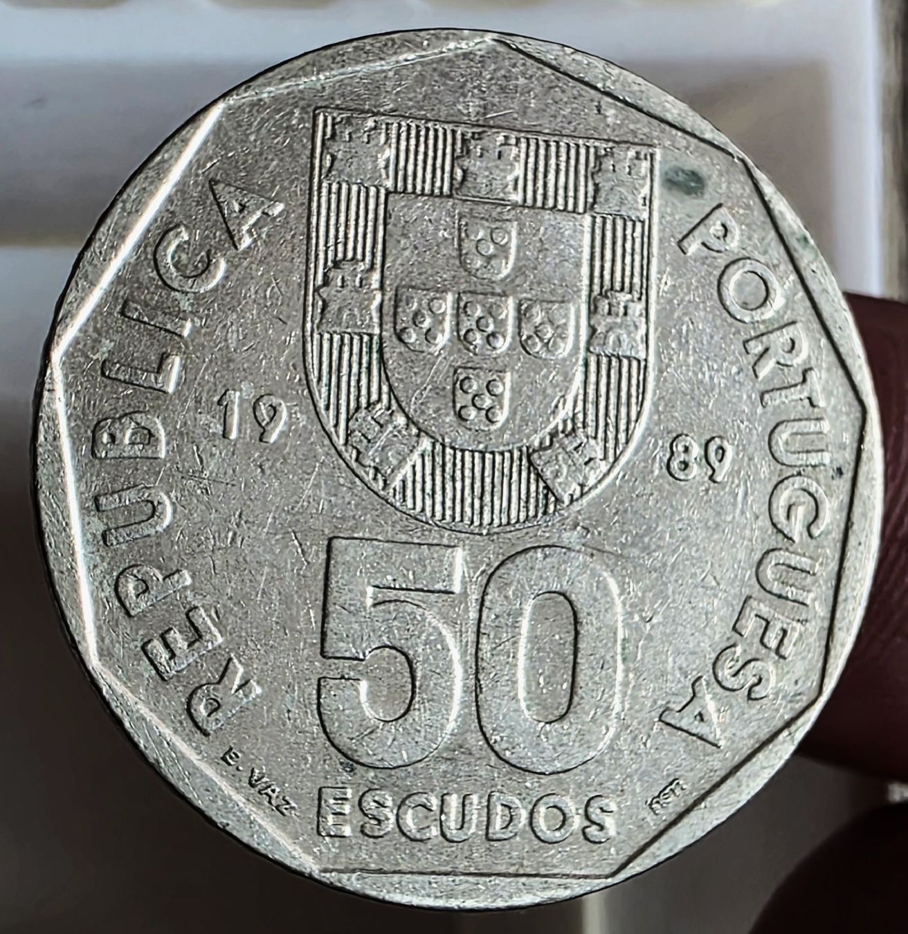 Tutti le monete: PORTUGAL 50 ESCUDOS 1989 – Usato da Winterthur venduto da Creso70 1