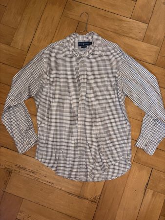 Ralph Lauren Hemd Weiss fein kariert