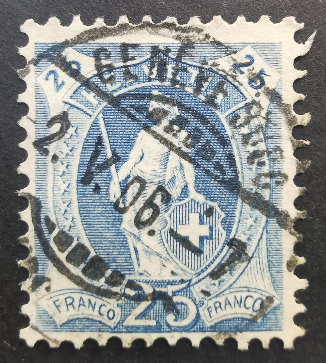 1 timbre oblitéré Rayon I 1851 selon photo (Gebraucht) in Charmey