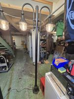 Stehlampe doppelt schwarz Strassenlaternen 220cm