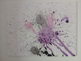 Bild Acryl auf Leinwand Spritztechnik