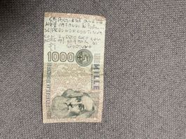 Alte Banknote Italien 1000 Lire (1982)
