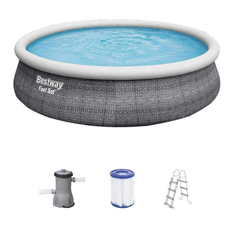 Bestway Piscine: Bestway Pool Set Frame Pool Fast Set Ø457x107cm – Usato da Sursee venduto da Charly-Sarah 1