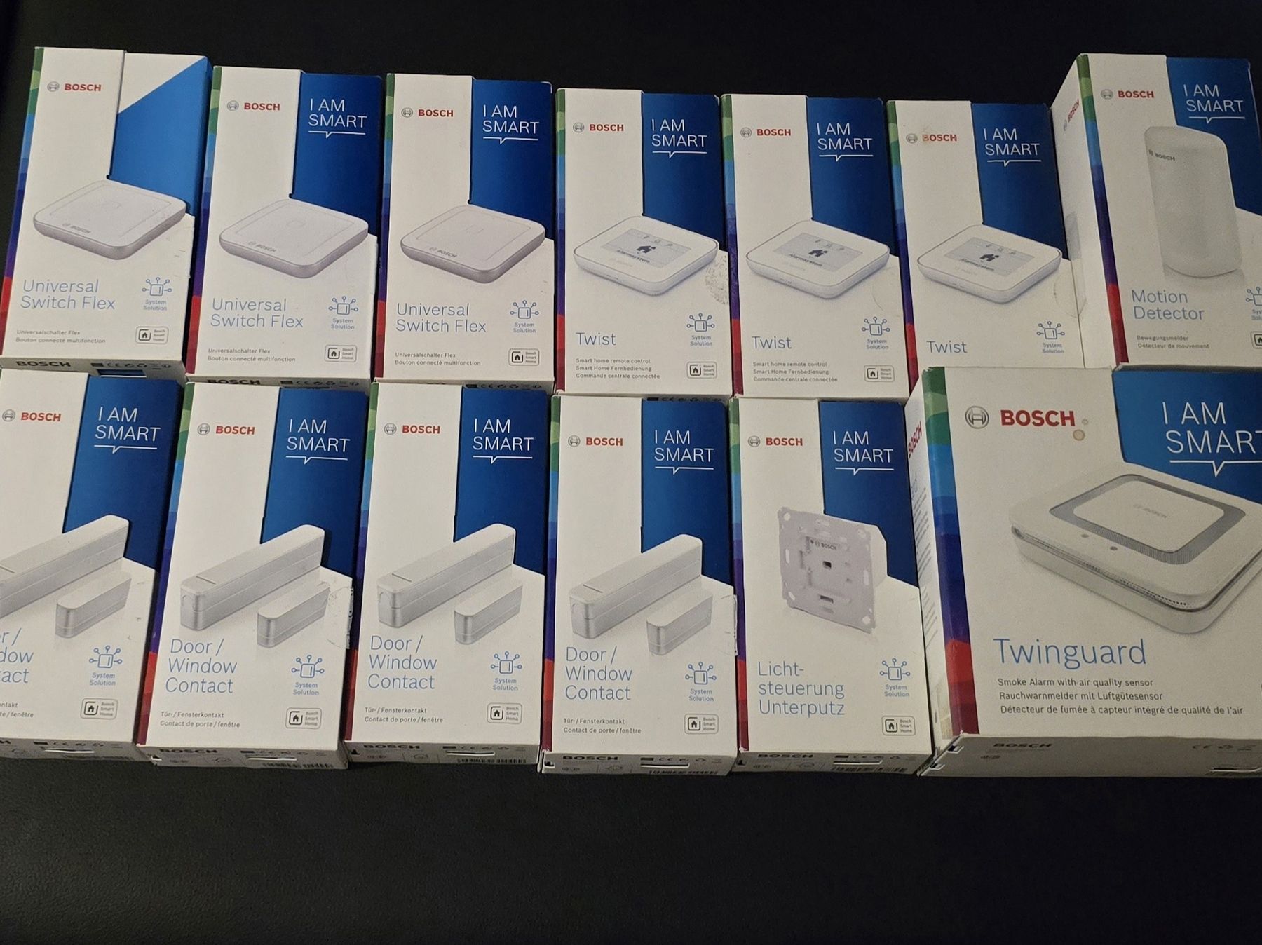Bosch Sistemi d'allarme: Bosch Smart Home Set 13 Geräte – Nuovo e nell'imballaggio originale da Wangs venduto da Restposten.Garage 1