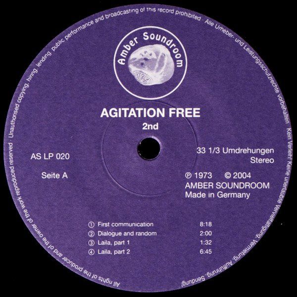 Dischi in vinile: Agitation Free – 2nd LP – Usato da Wenslingen venduto da riger11 2
