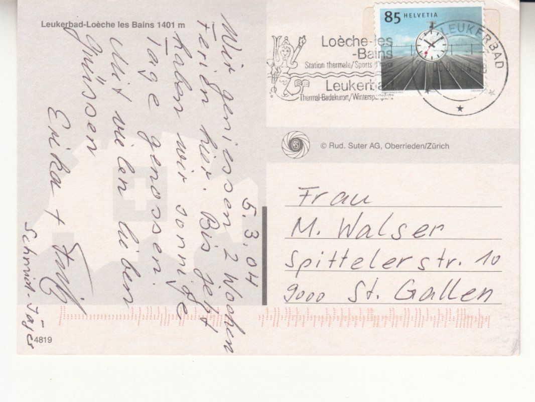 Cartoline postali: Leukerbad 2004 – Usato da Bürglen TG venduto da StampGraf 1