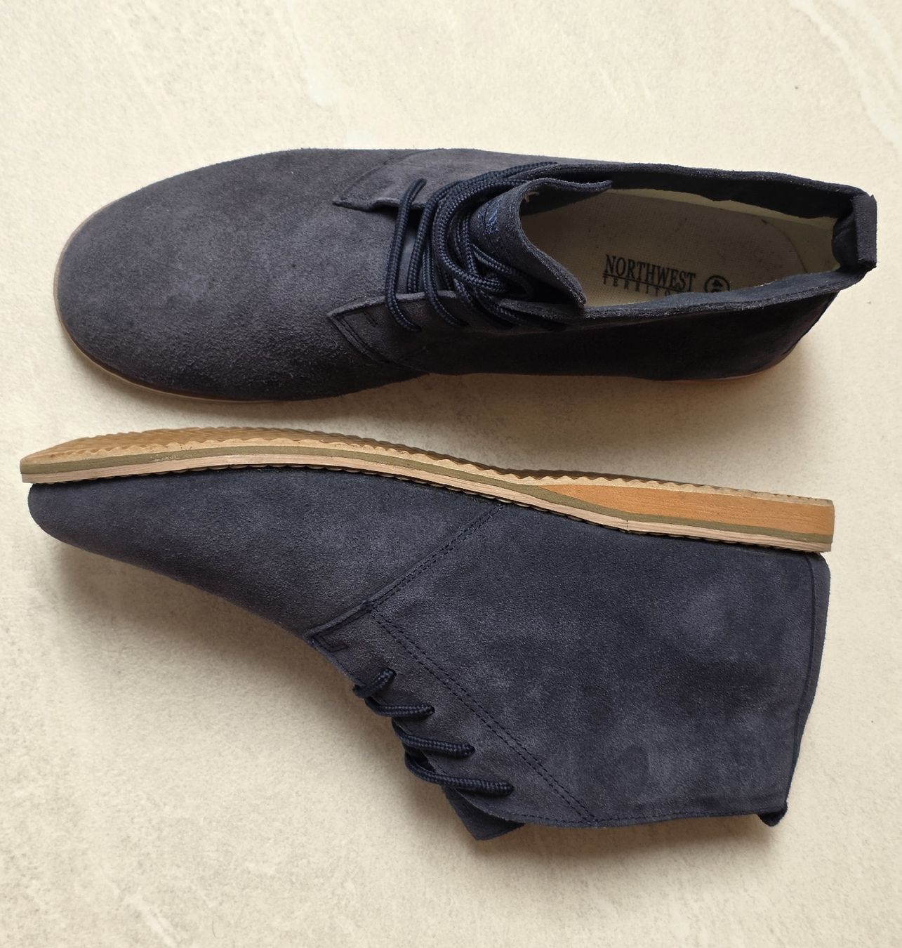 Scarpe da uomo: Herren Stiefel dunkelblau Grösse 46  – Nuovo (secondo la descrizione) da Rheinsulz venduto da Gilea 1
