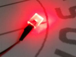 LED 2x5x7mm verkabelt, 12V DC, rot